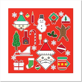 8ts Christmas Flash sheet Posters and Art